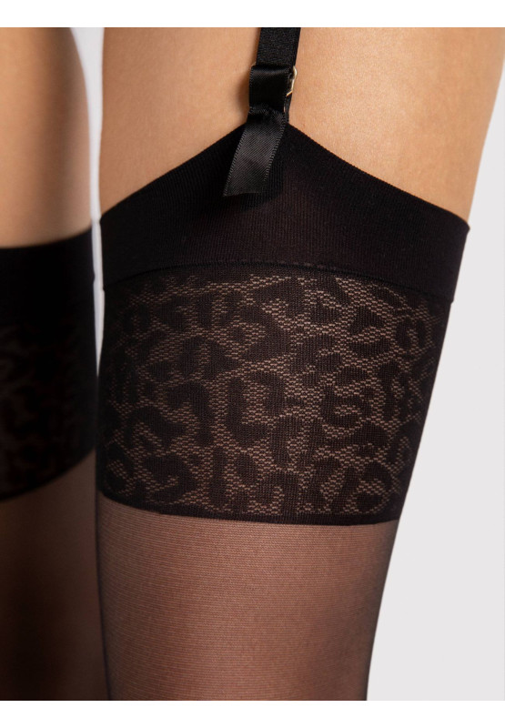Fiore pančuchy s leopardím golierom