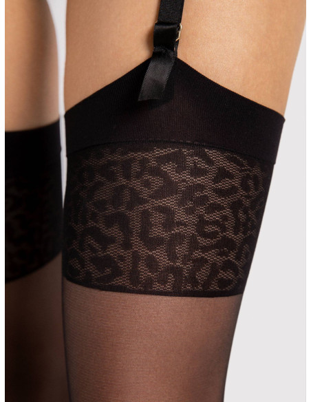 Fiore pančuchy s leopardím golierom