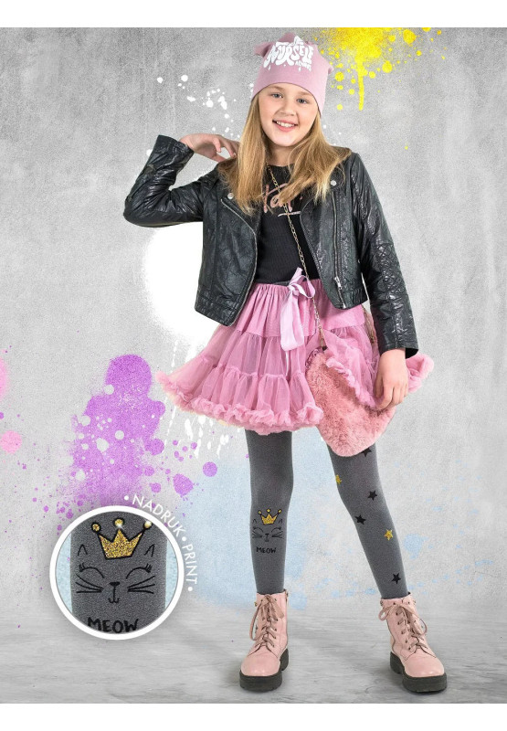 Detské pančuchy s mačičkou